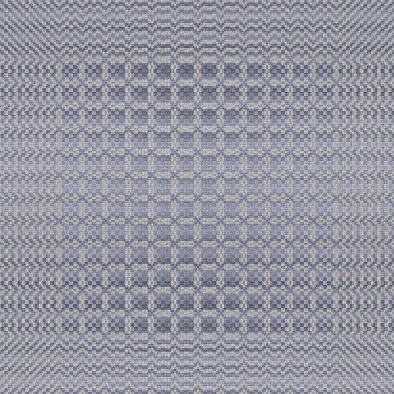 Heildarmynd af daladreglinum hér næst á undan. Inndráttar-, stig- og uppbindimunstur komið inn hér.