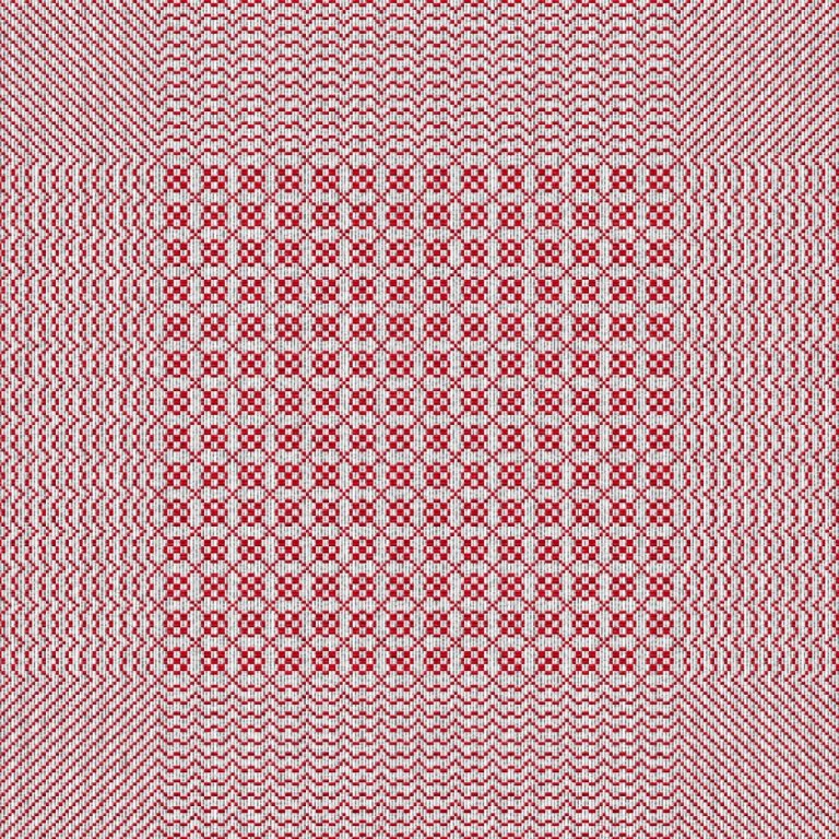 Heildarmynd af kaflamunstrinu fyrir daladregil, inndráttarmunstrið kemur hér næst á efir