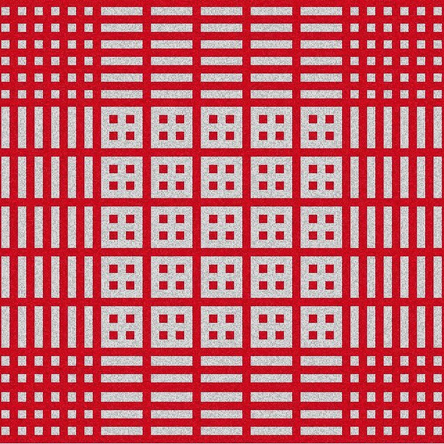 Heildarmynd af kaflamunstrinu