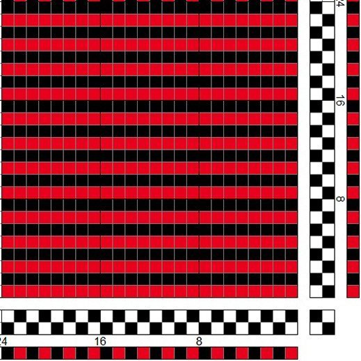 Lágrétt litaflétta í einskeftu