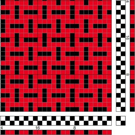 Litaflétta í einskeftu 2/1