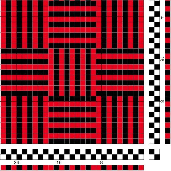 Litaflétta í einskeftu í jafnvægi - lárétt og lóðrétt