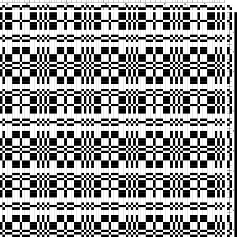 Profile draft for monk's belt rose and another monk's belt structure.