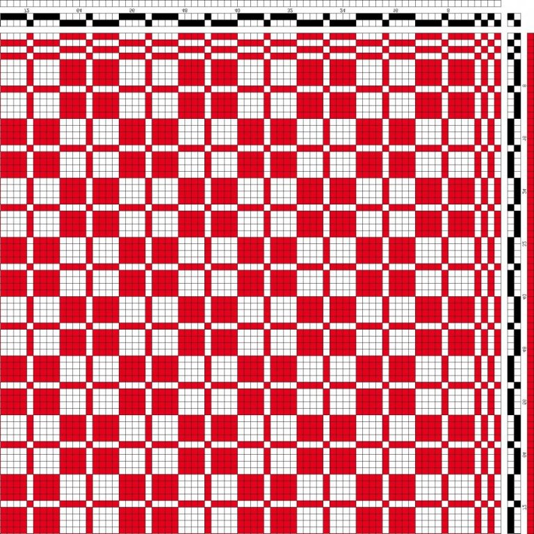 Profile draft for halvdrall (overshot).