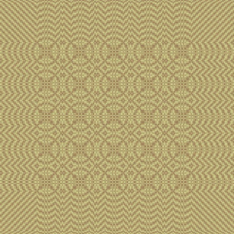 Fabric display for daldrall (overshot).