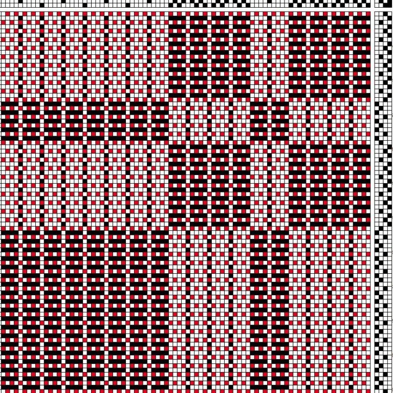 Draft for halvdrall (overshot).