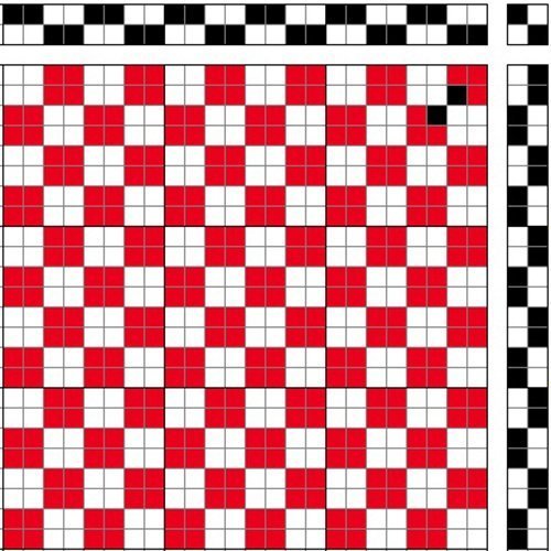 2/2 basket weave, large view.