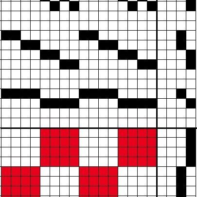 Basic draft for 4/4 basket weave.