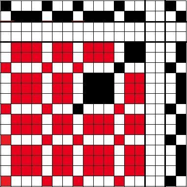 Basic draft for 1/3, 1/2 basket weave.