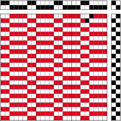 4/2 weft-faced weave.