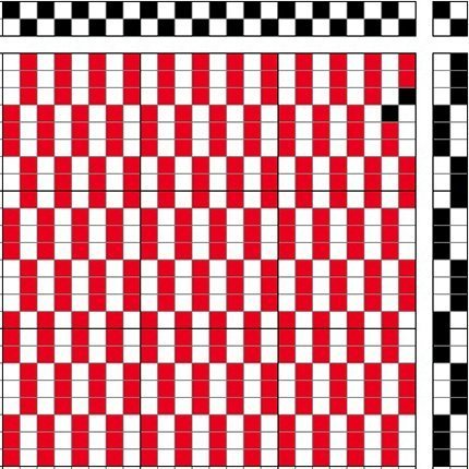 1/1 warp rip - 3 weft strands.