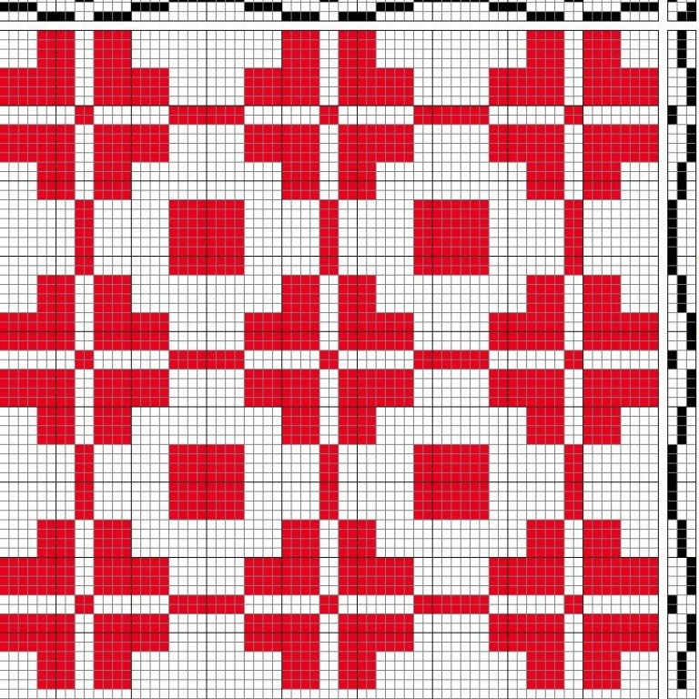 Three-block pattern.