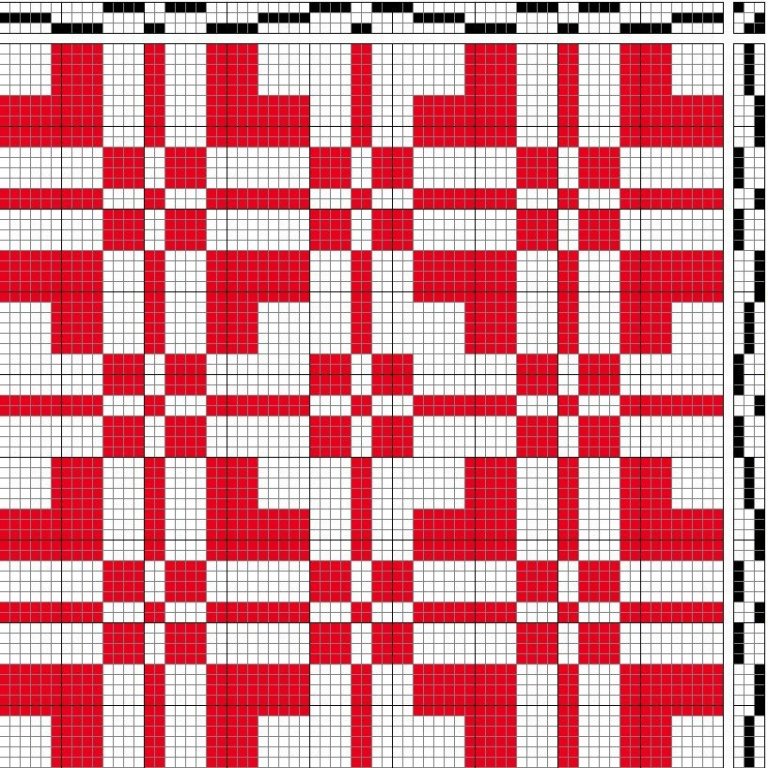Three-block pattern.