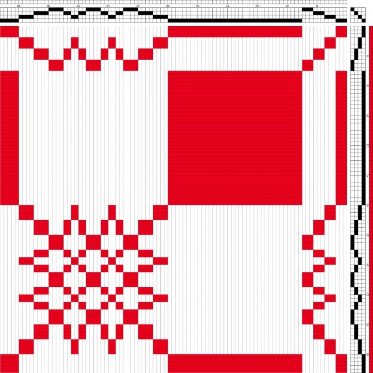 Profile draft for halvdrall or daldrall (overshot).