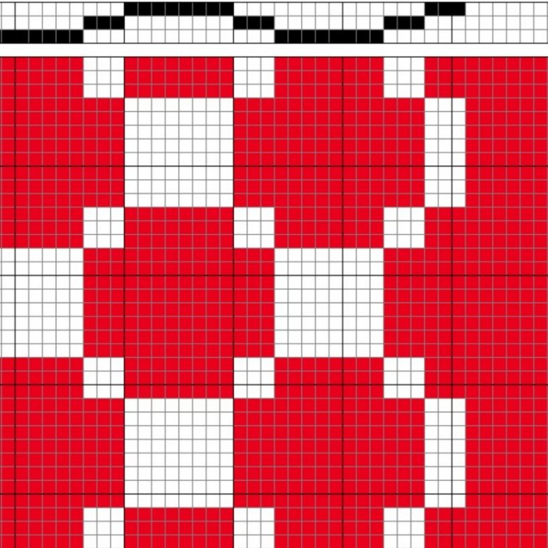 Three-block pattern for warp rip.