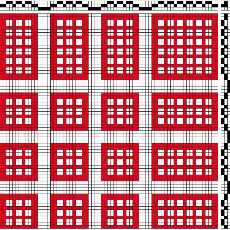 Three-block pattern.