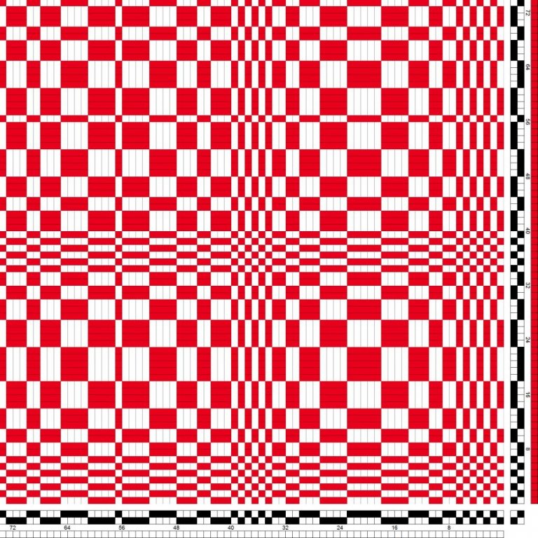 Kaflamunstur fyrir Bekkábreiðu nr. 2 í salún