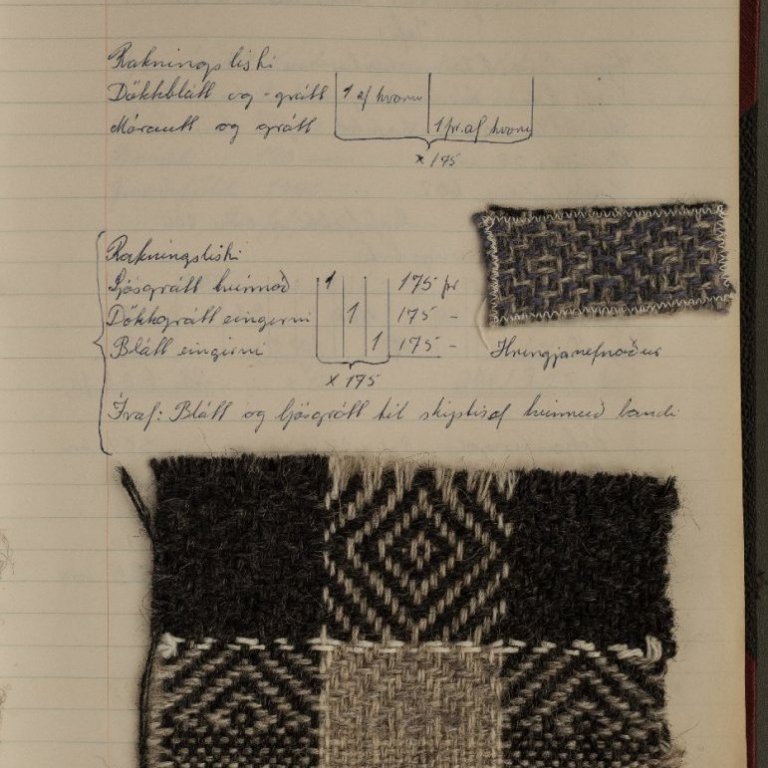 Úr námsgögnum Kvennaskólans á Blönduósi frá árunum 1960 - 1972