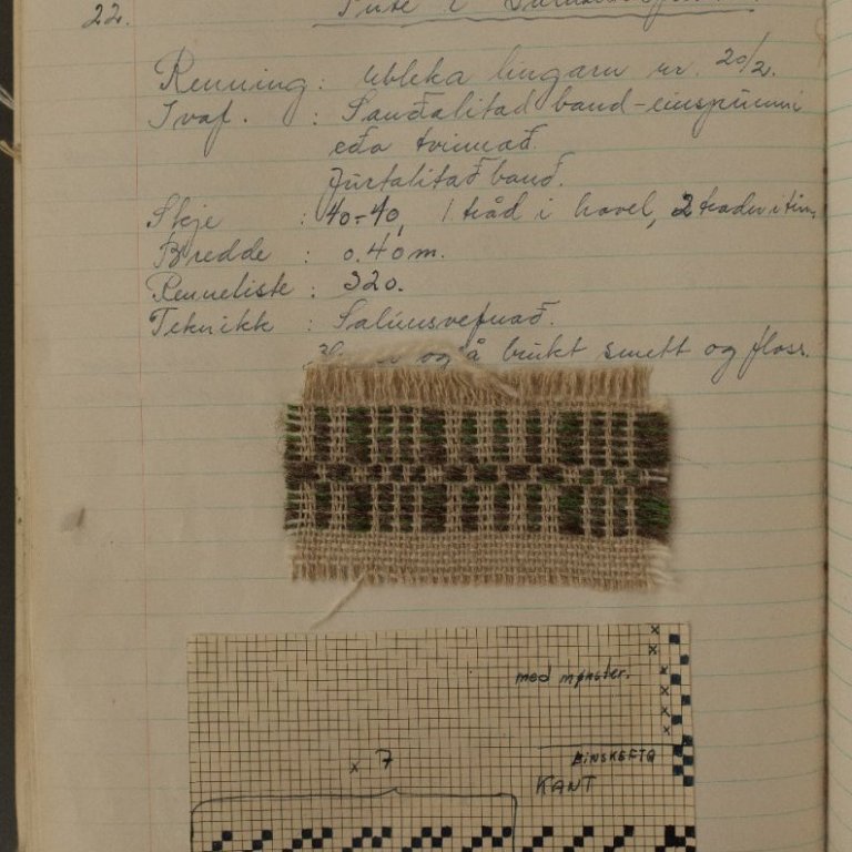 Úr námsgögnum Kvennaskólans á Blönduósi frá árunum 1960 - 1972