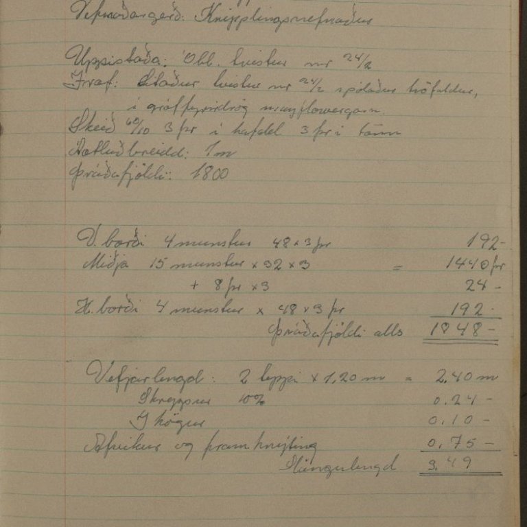 Úr námsgögnum Kvennaskólans á Blönduósi frá árunum 1960 - 1972