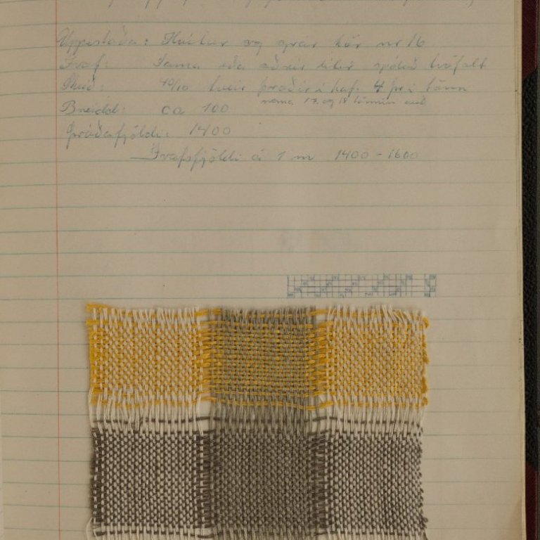 Úr námsgögnum Kvennaskólans á Blönduósi frá árunum 1960 - 1972