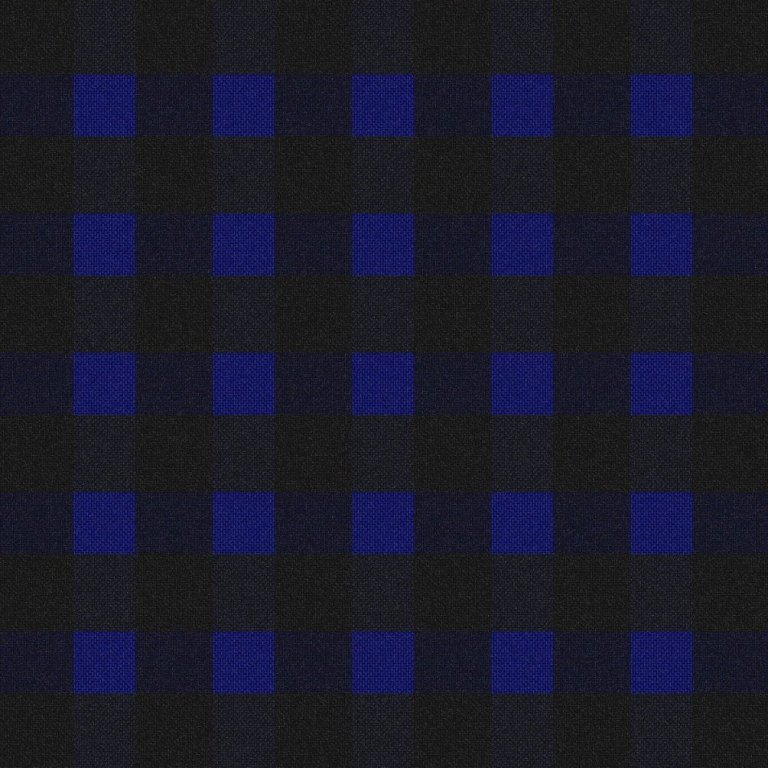 Heildarmynd af kaflaskiptum tvöföldum vefnaði, bindimunstur hér næst á undan