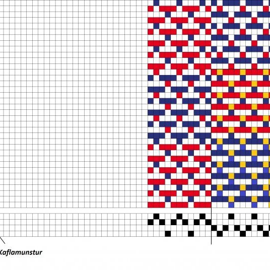 Kaflaskipt, tvöföld binding með jöfnum rúðum