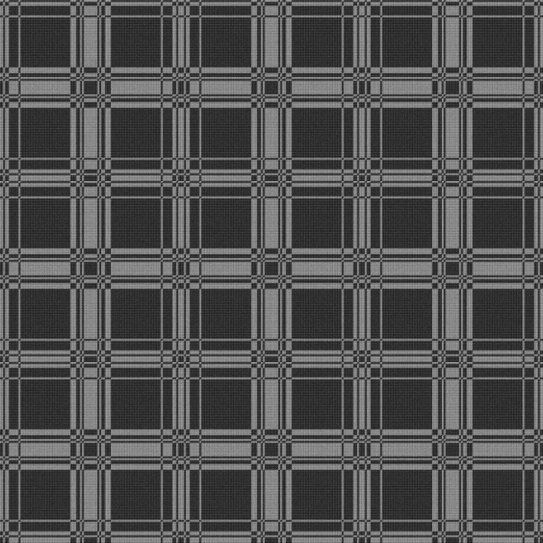 Heildarmynd af kaflaskiptum tvöföldum vefnaði, bindimunstur hér næst á undan