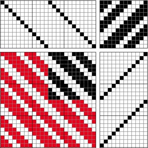 Draft for a mixed twill.