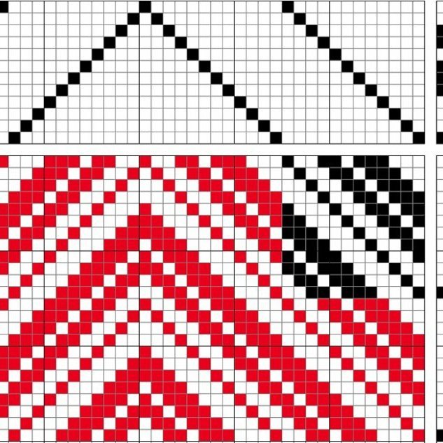 Draft for a pointed twill.