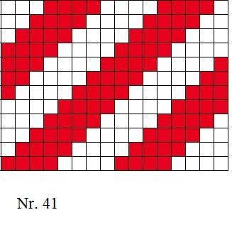 Diagram of a 4/4 twill.