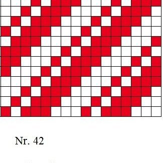 Diagram of a 1/1, 3/3 twill.