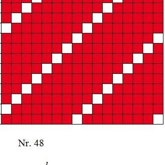 Diagram of a 1/7 twill.