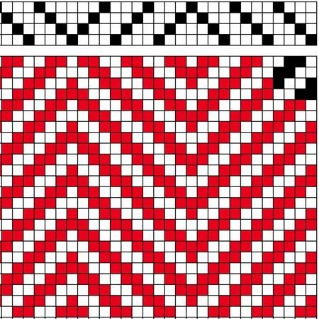 Draft for 2/2 pointed twill.