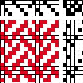 Braided twill on 4 shafts and 6 treadles.
