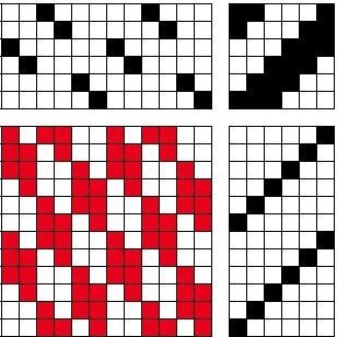 Braided twill on 6 shafts and 6 treadles.