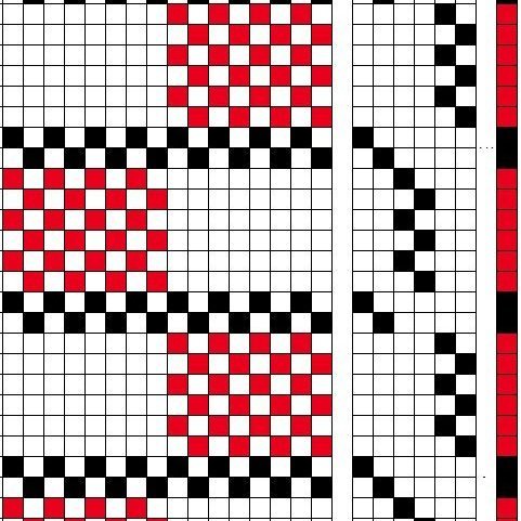 Simple hulpiket (honeycomb) on 4 shafts and 6 treadles.