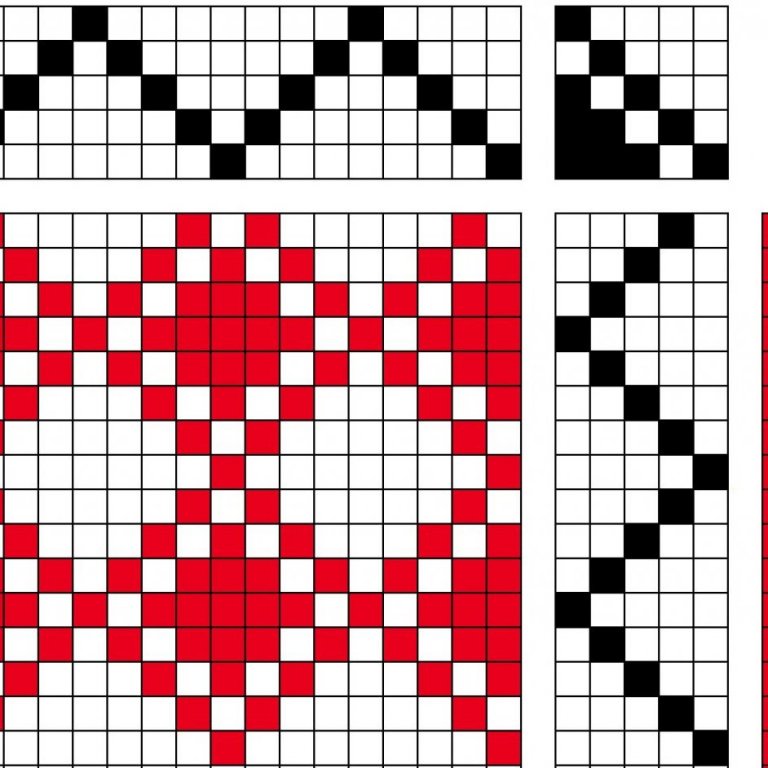 Waffle weave on 5 shafts and 5 treadles.