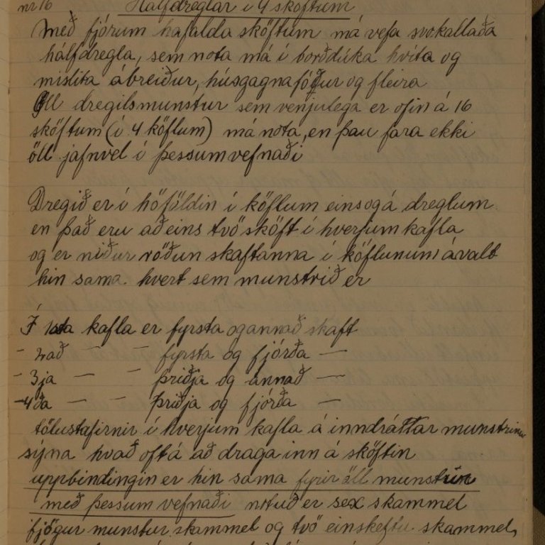 Úr elstu gögnum Guðrúnar Jónasdóttur, 1933 - 1934