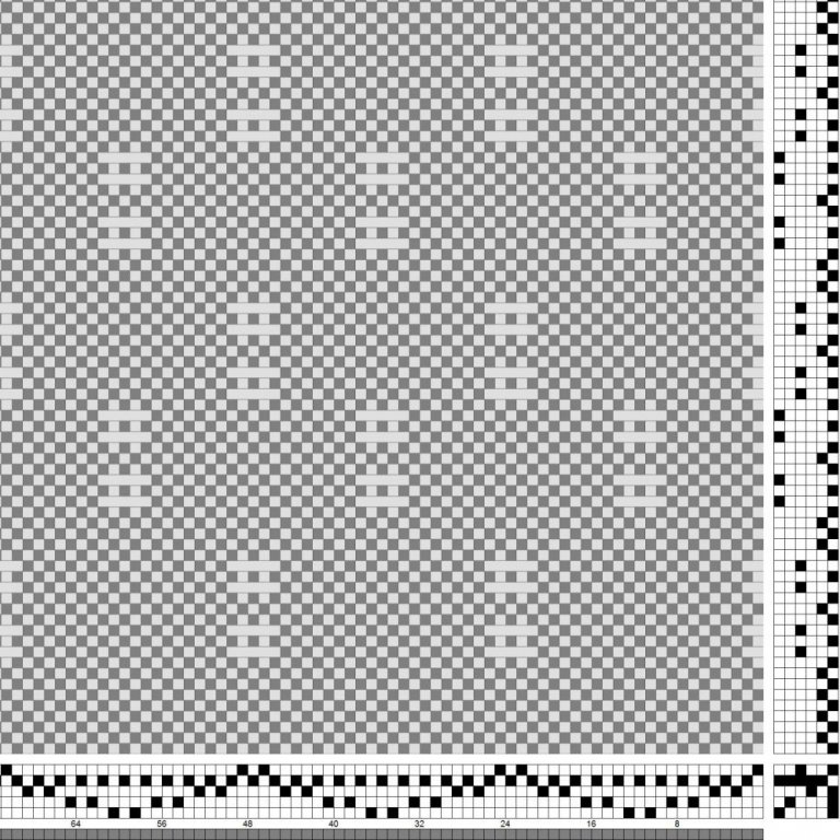 Bindimunstur fyrir sametta bindingu á fimm sköft og sex skammel