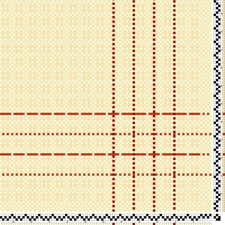 Curtains in self-patterned tabby