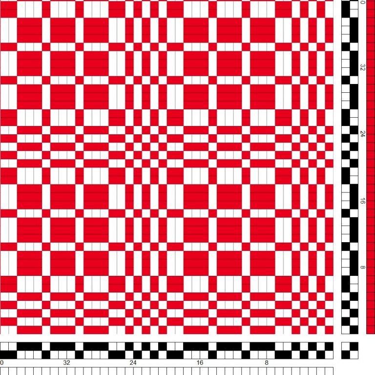 Coverlet no. 1 in monk's belt