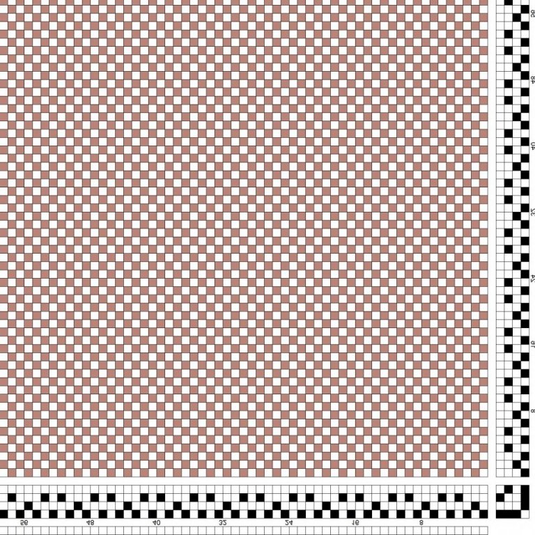 Tea tablecloth in a self-patterned tabby